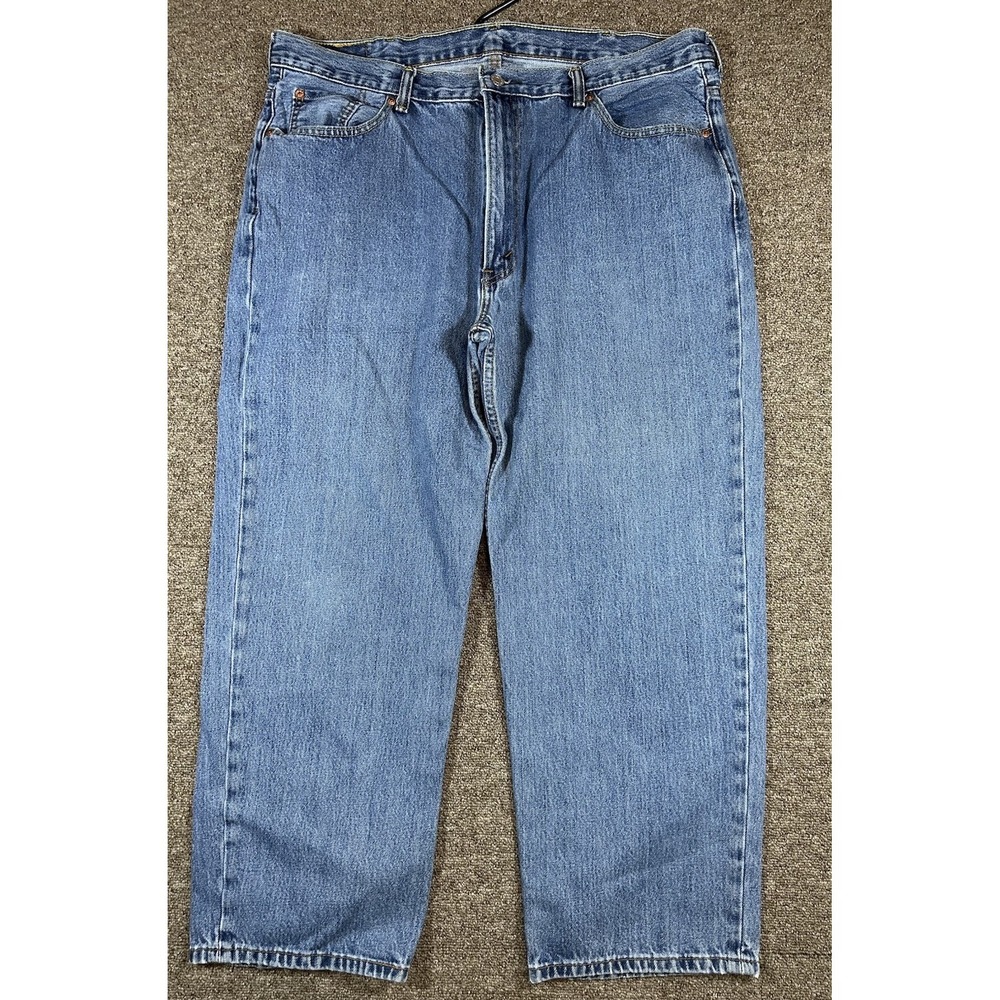 Levis 550 Mens Blue Jeans Red Tab 42 x 29 Regular Fit Medium Washed
